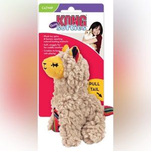 KONG Softies Buzzy Llama Plush Catnip Toss & Play Cat Toy NEW MINT COND
